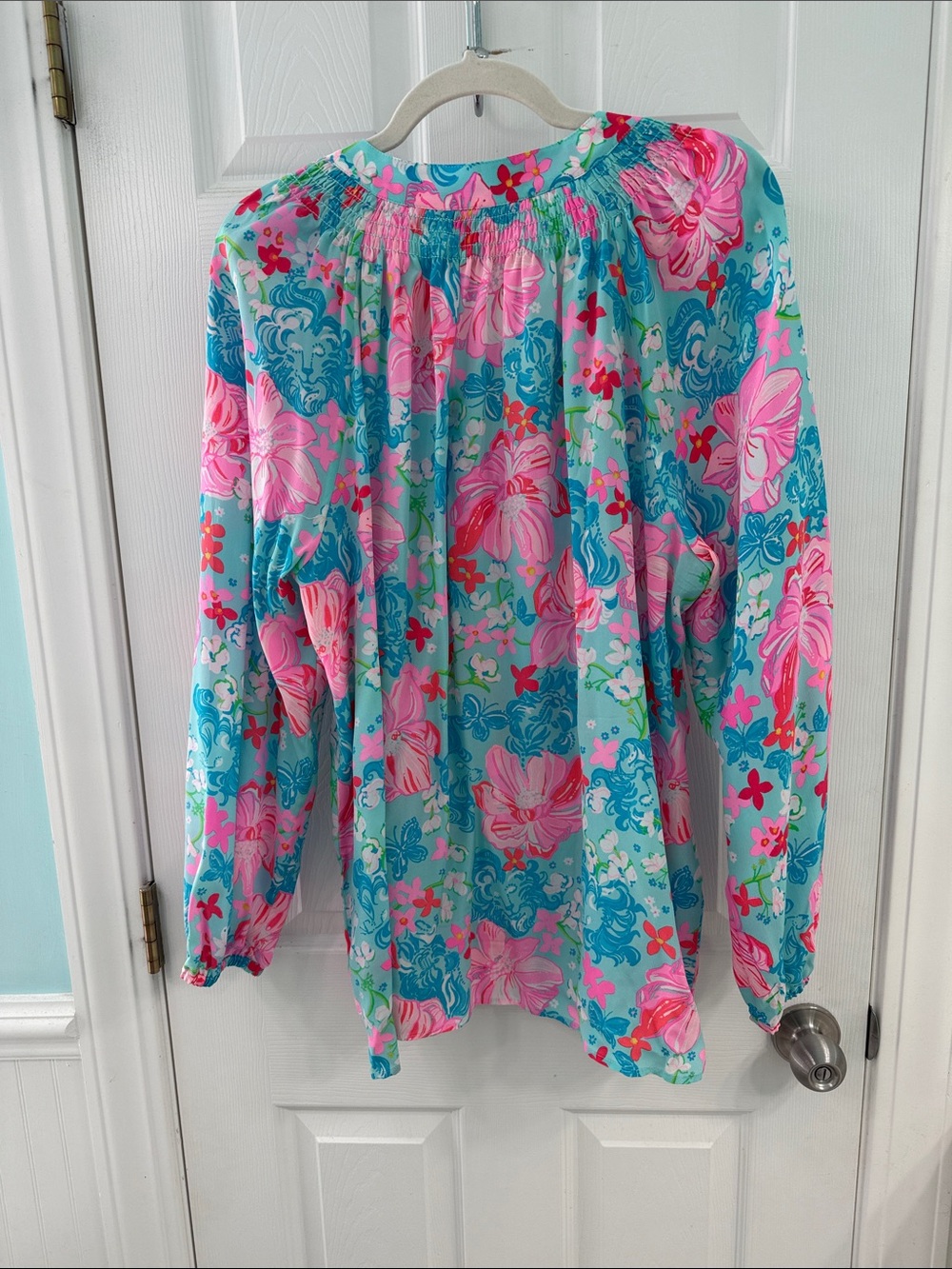 GUC Lilly Pulitzer Elsa silk top. Size XXL - Picture 3 of 4